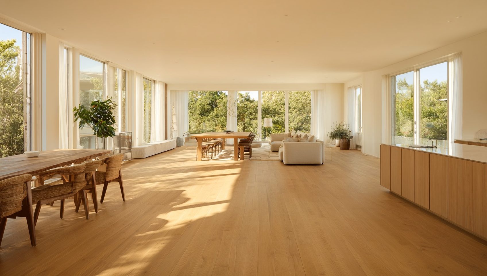 Room with new flooring by Zone 4 Flooring in Long Island, NY