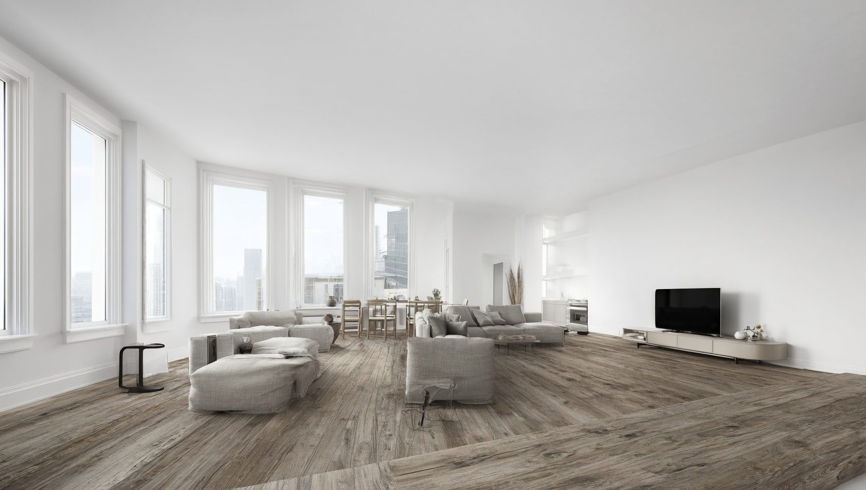 Room with new flooring by Zone 4 Flooring in Maplewood, NJ