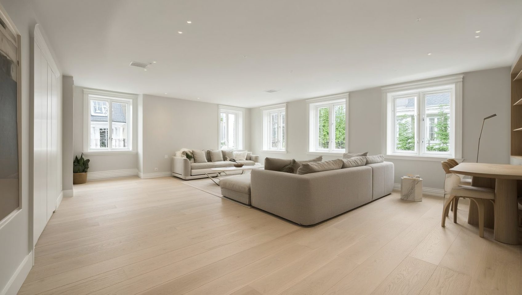 Room with new flooring by Zone 4 Flooring in Plainfield, NJ