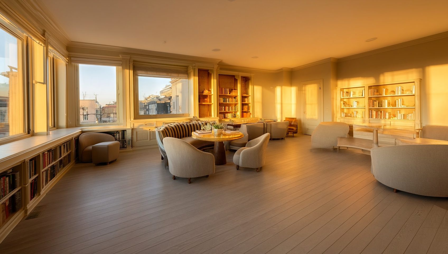 Room with new flooring by Zone 4 Flooring in Queens, NY