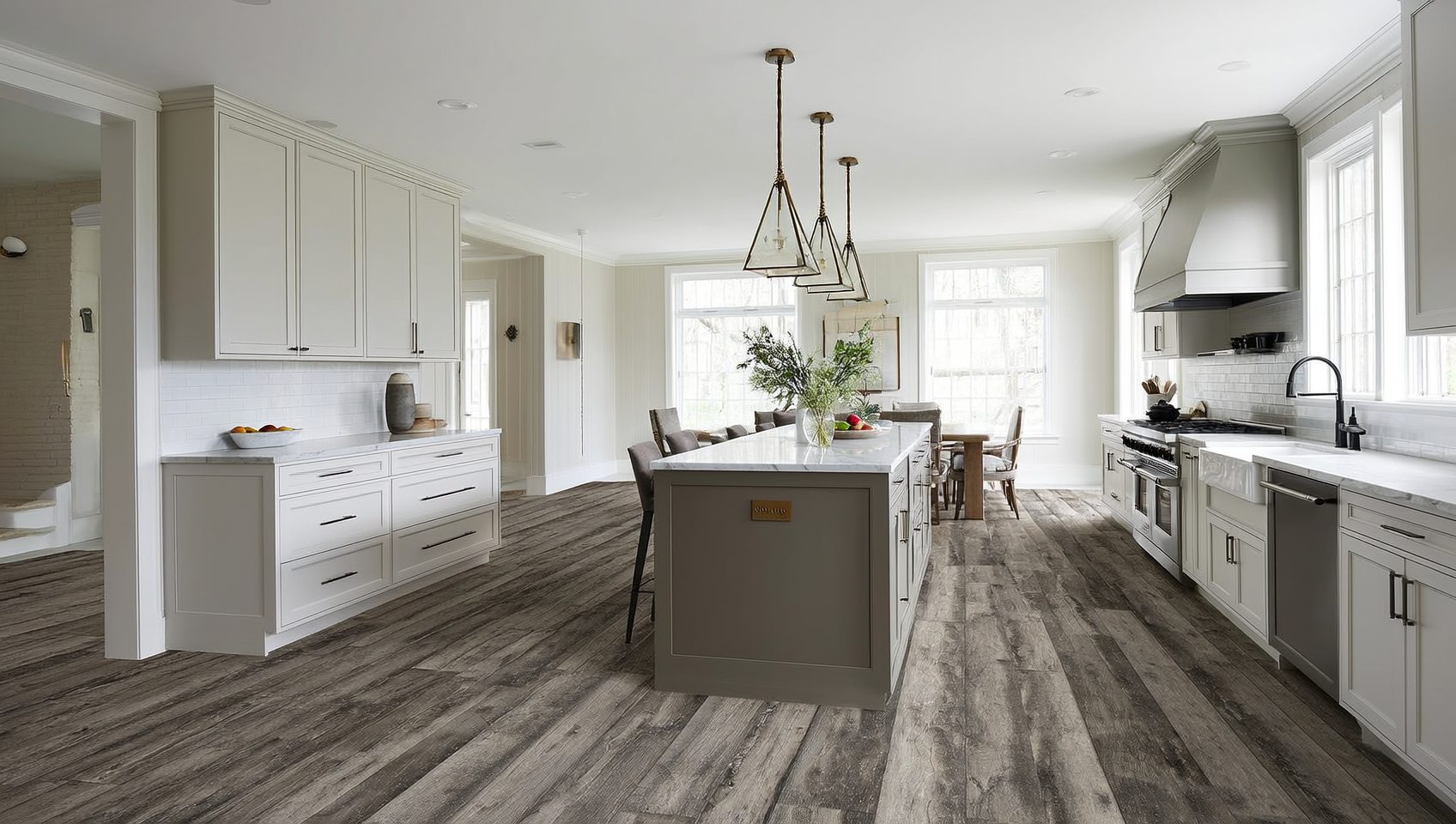 Room with new flooring by Zone 4 Flooring in Rutherford, NJ