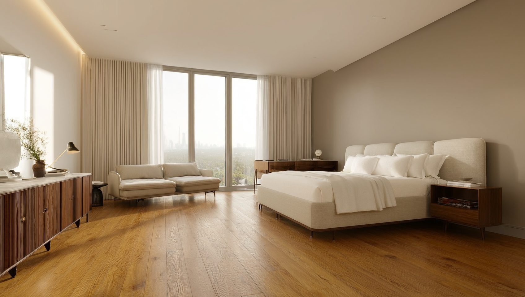 Room with new flooring by Zone 4 Flooring in Secaucus, NJ
