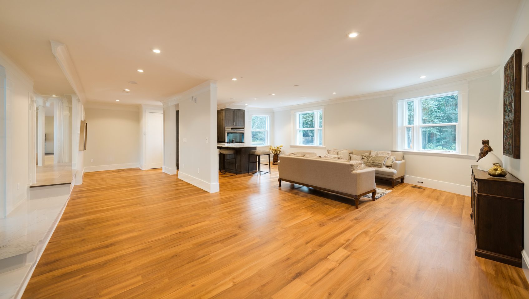 Room with new flooring by Zone 4 Flooring in Union City, NJ